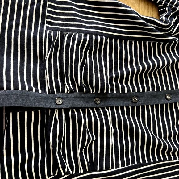 Solar by Lasania Womens Preppy Button-Up Striped Cardigan Size 16 Nautical Beach - Picture 5 of 6